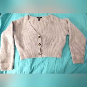 Forever 21 Button Up Crop Cardigan
